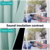 imageNICETOWN Aqua Blue 100 Blackout Curtain Set Thermal Insulated ampamp Energy Efficiency Window Draperies for Guest Room Full Shading Panels for Shift Worker and Light Sleepers 52W x 84L 2 PCs