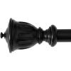 imageNICETOWN Black Curtain Rods for Window 48 to 86 inch 1 18 Diameter with Ball Finials for Window Treatment Adjustable Length from 48 to 86Inch Matte BlackMatte Black
