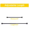 imageNICETOWN Black Curtain Rods for Window 48 to 86 inch 1 18 Diameter with Ball Finials for Window Treatment Adjustable Length from 48 to 86Inch Matte BlackBlack