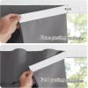 imageNICETOWN Door Curtains for Kitchen Short Blackout Curtains 72 inch Long Self Adhesive Portable Window Cover for Front French Door Adjustable Shade for Glass 1 PC 26quot W x 72quot L GreyGrey