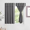 imageNICETOWN Door Curtains for Kitchen Short Blackout Curtains 72 inch Long Self Adhesive Portable Window Cover for Front French Door Adjustable Shade for Glass 1 PC 26quot W x 72quot L GreyGrey