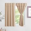 imageNICETOWN Door Curtains for Kitchen Short Blackout Curtains 72 inch Long Self Adhesive Portable Window Cover for Front French Door Adjustable Shade for Glass 1 PC 26quot W x 72quot L GreyBiscotti Beige