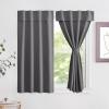 imageNICETOWN Door Curtains for Kitchen Short Blackout Curtains 72 inch Long Self Adhesive Portable Window Cover for Front French Door Adjustable Shade for Glass 1 PC 26quot W x 72quot L GreyGrey