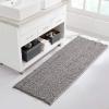 imageNICETOWN Doormat Absorbent Washable Inside Mats Extra Thick Indoor Durable Doormat for Bathroom NonSlip Soft Plush Shaggy Bath Mats Indoor Rugs for Entryway Dove Grey 47quot x 17quot
