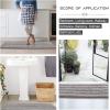 imageNICETOWN Grey Bathroom Rug Extra Thick Indoor Outdoor Durable Doormat for Bathroom AntiSlip Soft Plush Chenille Shaggy Bath Mat Living Room Bedroom Mat Water Absorbent Floor Carpet 47 x 24Dove Grey