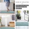 imageNICETOWN Grey Bathroom Rug Extra Thick Indoor Outdoor Durable Doormat for Bathroom AntiSlip Soft Plush Chenille Shaggy Bath Mat Living Room Bedroom Mat Water Absorbent Floor Carpet 47 x 24Eggshell Green