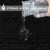 imageNICETOWN Grey Bathroom Rug Extra Thick Indoor Outdoor Durable Doormat for Bathroom AntiSlip Soft Plush Chenille Shaggy Bath Mat Living Room Bedroom Mat Water Absorbent Floor Carpet 47 x 24Black
