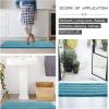 imageNICETOWN Grey Bathroom Rug Extra Thick Indoor Outdoor Durable Doormat for Bathroom AntiSlip Soft Plush Chenille Shaggy Bath Mat Living Room Bedroom Mat Water Absorbent Floor Carpet 47 x 24Teal Blue