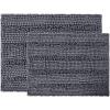 imageNICETOWN Grey Bathroom Rug Sets Extra Thick Bath Rugs for Bathroom AntiSlip Soft Plush Chenille Shaggy Bath Mats Living Room Bedroom Mats Water Absorbent Floor Carpets 20 x 32 Plus 17 x 24Grey