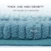 imageNICETOWN Grey Bathroom Rug Sets Extra Thick Bath Rugs for Bathroom AntiSlip Soft Plush Chenille Shaggy Bath Mats Living Room Bedroom Mats Water Absorbent Floor Carpets 20 x 32 Plus 17 x 24Teal Blue