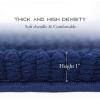 imageNICETOWN Grey Bathroom Rug Sets Extra Thick Bath Rugs for Bathroom AntiSlip Soft Plush Chenille Shaggy Bath Mats Living Room Bedroom Mats Water Absorbent Floor Carpets 20 x 32 Plus 17 x 24Navy