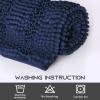 imageNICETOWN Grey Bathroom Rug Sets Extra Thick Bath Rugs for Bathroom AntiSlip Soft Plush Chenille Shaggy Bath Mats Living Room Bedroom Mats Water Absorbent Floor Carpets 20 x 32 Plus 17 x 24Navy