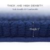 imageNICETOWN Grey Bathroom Rug Sets Extra Thick Bath Rugs for Bathroom AntiSlip Soft Plush Chenille Shaggy Bath Mats Living Room Bedroom Mats Water Absorbent Floor Carpets 20 x 32 Plus 17 x 24Navy