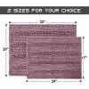 imageNICETOWN Grey Bathroom Rug Sets Extra Thick Bath Rugs for Bathroom AntiSlip Soft Plush Chenille Shaggy Bath Mats Living Room Bedroom Mats Water Absorbent Floor Carpets 20 x 32 Plus 17 x 24Mauve