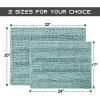 imageNICETOWN Grey Bathroom Rug Sets Extra Thick Bath Rugs for Bathroom AntiSlip Soft Plush Chenille Shaggy Bath Mats Living Room Bedroom Mats Water Absorbent Floor Carpets 20 x 32 Plus 17 x 24Green