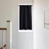 imageNICETOWN Lower Noise Room Divider Curtain Screen Partitions with Adhesive Curtain Track 7ft Tall x 83ft Wide Black Blackout Sound Reducing Panel for DoorwayGlass WindowSliding DoorPatioBlack