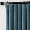 imageNICETOWN Room Darkening Patio Curtains for Sliding Door Hook BeltRod PocketBack Tab Thermal Window Treatment Room Divider Curtains for BedroomLiving Room Angora W100 x L84 1 PanelGreyish Blue