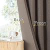 imageNICETOWN Room Darkening Patio Curtains for Sliding Door Hook BeltRod PocketBack Tab Thermal Window Treatment Room Divider Curtains for BedroomLiving Room Angora W100 x L84 1 PanelBrown