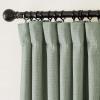 imageNICETOWN Room Darkening Patio Curtains for Sliding Door Hook BeltRod PocketBack Tab Thermal Window Treatment Room Divider Curtains for BedroomLiving Room Angora W100 x L84 1 PanelSage Green