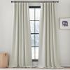 imageNICETOWN Room Darkening Patio Curtains for Sliding Door Hook BeltRod PocketBack Tab Thermal Window Treatment Room Divider Curtains for BedroomLiving Room Angora W100 x L84 1 PanelNatural