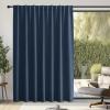 imageNICETOWN Room Darkening Patio Curtains for Sliding Door Hook BeltRod PocketBack Tab Thermal Window Treatment Room Divider Curtains for BedroomLiving Room Angora W100 x L84 1 PanelNavy Blue