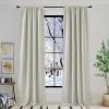 imageNICETOWN Room Darkening Patio Curtains for Sliding Door Hook BeltRod PocketBack Tab Thermal Window Treatment Room Divider Curtains for BedroomLiving Room Angora W100 x L84 1 PanelNatural
