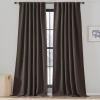 imageNICETOWN Room Darkening Patio Curtains for Sliding Door Hook BeltRod PocketBack Tab Thermal Window Treatment Room Divider Curtains for BedroomLiving Room Angora W100 x L84 1 PanelBrown