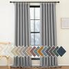 imageNICETOWN Room Darkening Patio Curtains for Sliding Door Hook BeltRod PocketBack Tab Thermal Window Treatment Room Divider Curtains for BedroomLiving Room Angora W100 x L84 1 PanelLight Grey