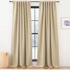 imageNICETOWN Room Darkening Patio Curtains for Sliding Door Hook BeltRod PocketBack Tab Thermal Window Treatment Room Divider Curtains for BedroomLiving Room Angora W100 x L84 1 PanelOatmeal