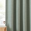 imageNICETOWN Room Darkening Patio Curtains for Sliding Door Hook BeltRod PocketBack Tab Thermal Window Treatment Room Divider Curtains for BedroomLiving Room Angora W100 x L84 1 PanelSage Green