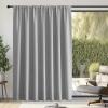 imageNICETOWN Room Darkening Patio Curtains for Sliding Door Hook BeltRod PocketBack Tab Thermal Window Treatment Room Divider Curtains for BedroomLiving Room Angora W100 x L84 1 PanelLight Grey
