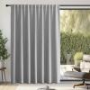 imageNICETOWN Room Darkening Patio Curtains for Sliding Door Hook BeltRod PocketBack Tab Thermal Window Treatment Room Divider Curtains for BedroomLiving Room Angora W100 x L84 1 PanelLight Grey