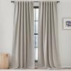 imageNICETOWN Room Darkening Patio Curtains for Sliding Door Hook BeltRod PocketBack Tab Thermal Window Treatment Room Divider Curtains for BedroomLiving Room Angora W100 x L84 1 PanelAngora