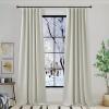imageNICETOWN Room Darkening Patio Curtains for Sliding Door Hook BeltRod PocketBack Tab Thermal Window Treatment Room Divider Curtains for BedroomLiving Room Angora W100 x L84 1 PanelNatural