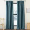imageNICETOWN Room Darkening Patio Curtains for Sliding Door Hook BeltRod PocketBack Tab Thermal Window Treatment Room Divider Curtains for BedroomLiving Room Angora W100 x L84 1 PanelGreyish Blue