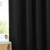 imageNICETOWN Room Darkening Patio Curtains for Sliding Door Hook BeltRod PocketBack Tab Thermal Window Treatment Room Divider Curtains for BedroomLiving Room Angora W100 x L84 1 PanelBlack