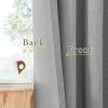 imageNICETOWN Room Darkening Patio Curtains for Sliding Door Hook BeltRod PocketBack Tab Thermal Window Treatment Room Divider Curtains for BedroomLiving Room Angora W100 x L84 1 PanelLight Grey