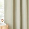 imageNICETOWN Room Darkening Patio Curtains for Sliding Door Hook BeltRod PocketBack Tab Thermal Window Treatment Room Divider Curtains for BedroomLiving Room Angora W100 x L84 1 PanelBeige