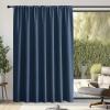 imageNICETOWN Room Darkening Patio Curtains for Sliding Door Hook BeltRod PocketBack Tab Thermal Window Treatment Room Divider Curtains for BedroomLiving Room Angora W100 x L84 1 PanelNavy Blue