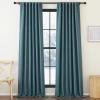 imageNICETOWN Room Darkening Patio Curtains for Sliding Door Hook BeltRod PocketBack Tab Thermal Window Treatment Room Divider Curtains for BedroomLiving Room Angora W100 x L84 1 PanelGreyish Blue