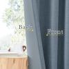 imageNICETOWN Room Darkening Patio Curtains for Sliding Door Hook BeltRod PocketBack Tab Thermal Window Treatment Room Divider Curtains for BedroomLiving Room Angora W100 x L84 1 PanelMist Blue
