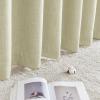 imageNICETOWN Room Darkening Patio Curtains for Sliding Door Hook BeltRod PocketBack Tab Thermal Window Treatment Room Divider Curtains for BedroomLiving Room Angora W100 x L84 1 PanelBeige