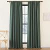 imageNICETOWN Room Darkening Patio Curtains for Sliding Door Hook BeltRod PocketBack Tab Thermal Window Treatment Room Divider Curtains for BedroomLiving Room Angora W100 x L84 1 PanelGreyish Green