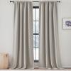 imageNICETOWN Room Darkening Patio Curtains for Sliding Door Hook BeltRod PocketBack Tab Thermal Window Treatment Room Divider Curtains for BedroomLiving Room Angora W100 x L84 1 PanelAngora