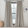 imageNICETOWN Room Darkening Patio Curtains for Sliding Door Hook BeltRod PocketBack Tab Thermal Window Treatment Room Divider Curtains for BedroomLiving Room Angora W100 x L84 1 PanelAngora