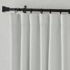 imageNICETOWN Room Darkening Patio Curtains for Sliding Door Hook BeltRod PocketBack Tab Thermal Window Treatment Room Divider Curtains for BedroomLiving Room Angora W100 x L84 1 PanelGreyish White