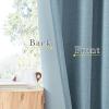 imageNICETOWN Room Darkening Patio Curtains for Sliding Door Hook BeltRod PocketBack Tab Thermal Window Treatment Room Divider Curtains for BedroomLiving Room Angora W100 x L84 1 PanelMist Blue