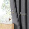 imageNICETOWN Room Darkening Patio Curtains for Sliding Door Hook BeltRod PocketBack Tab Thermal Window Treatment Room Divider Curtains for BedroomLiving Room Angora W100 x L84 1 PanelCharcoal Gray