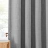 imageNICETOWN Room Darkening Patio Curtains for Sliding Door Hook BeltRod PocketBack Tab Thermal Window Treatment Room Divider Curtains for BedroomLiving Room Angora W100 x L84 1 PanelLight Grey