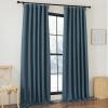 imageNICETOWN Room Darkening Patio Curtains for Sliding Door Hook BeltRod PocketBack Tab Thermal Window Treatment Room Divider Curtains for BedroomLiving Room Angora W100 x L84 1 PanelStone Blue